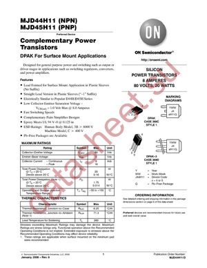 MJD44H11-001 datasheet  